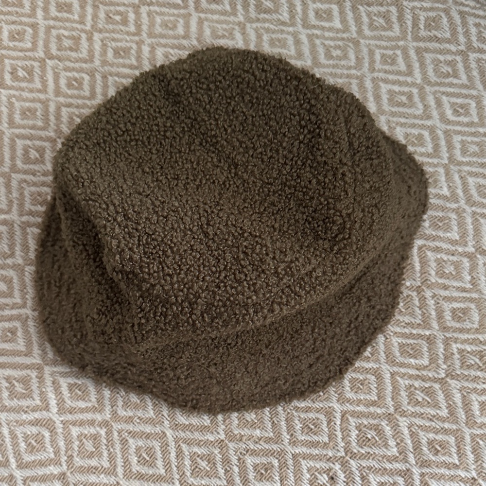 Cozy Brown Sherpa Bucket Hat
